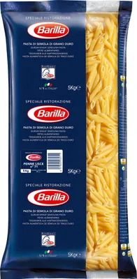 Produktbild von Barilla Hartweizen Pasta Penne Lisce n. 71 – 1er Pack (1x5kg)