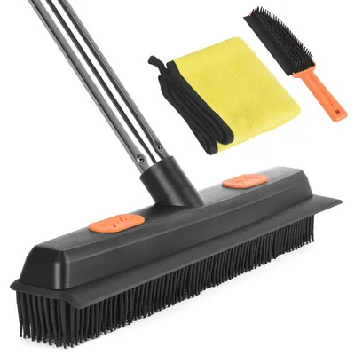 Gummibesen-Set mit Abziehkante, verstellbar 32,5–119,5 cm