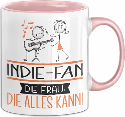 Produktbild von Indie-Fan Geschenk Tasse Becher Die Frau Die Allen Kann Geschenkidee für eine Indie-Fan Lustig (Rosa)