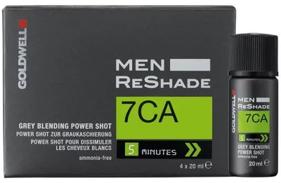 Produktbild von Goldwell Men ReShade Grey Blending Power Shot, Grau, 7CA, Männer, 80 ml, Alle Haare, Flasche