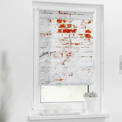 Obrázek produktu pro Lichtblick roleta Klemmfix, bez vrtání, neprůhledná, stěna - bílo-červená 60 x 150 cm (š x d)