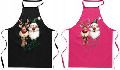 Produktbild von HaftNadruk Weihnachtliche Küchenschürze für Paare Geschenk
