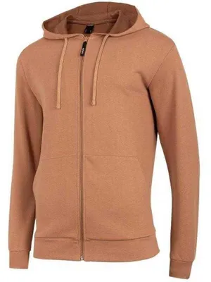 Productafbeelding van Outhorn - Herenhoodie met volledige rits, model PP9507 (maat S) (bruin)