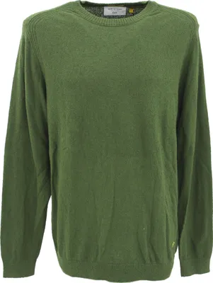 Produktbild von 33233 Lerros, New in Town,  Herren Crew Neck Rundhals Pullover Pulli, feiner Velourstrick, moosgrün, L