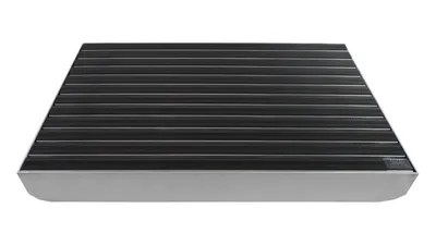 Produktbild von Emco Eingangsmatte DIPLOMAT + Bodenwanne 75mm Aluminium, Gummi Schwarz,Größe:100x50cm