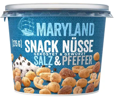 Produktbild von Maryland Snack Nüsse Salz & Pfeffer 275g