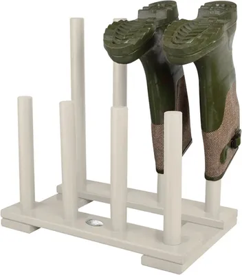 Image de Porte-bottes - L 41,8 x H 41,9 cm - Blanc - Pin