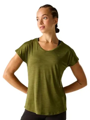 Image de T-shirt à manches courtes Dare2b Vigilant, vert, taille 38, femme, vert, taille 38
