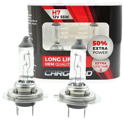 Produktbild von Carguard - H7 Autobirne Halogen - Xenon Look - 100W 12V - Lange Lebensdauer - 130% extra Lichtleistung