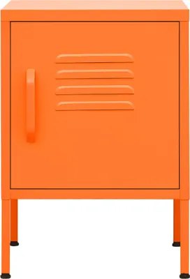 Immagine prodotto di vidaXL Comodino arancione 35x35x51 cm in acciaio