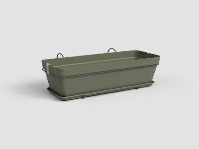 Produktbild von Artevasi Capri Plant Box Balcony Kit, Grün, 14 l, 285 mm, 502 mm, 207 mm, 6 Stück(e)