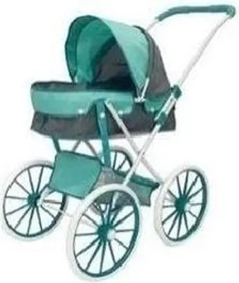 Immagine prodotto di Carrozzina con ruote grandi grigio menta