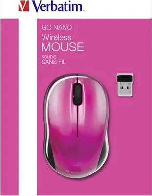 Immagine prodotto di Verbatim Wireless Mouse GO NANO - Mouse - ottico - wireless - RF - ricevitore wireless (USB)