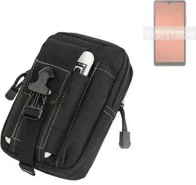 Produktbild von K-S-Trade Gürtel Tasche kompatibel mit Sony Xperia Ace III Gürteltasche Holster Schutz Hülle Handy Hülle Smartphone outdoor Handy-Hülle schwarz