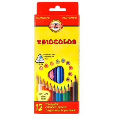 Immagine prodotto di Pastelli Koh-i-noor Triocolor 3132, triangolari, 12 pz