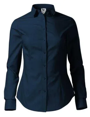 Imagen del producto de Malfini - Camisa para mujer, confección a medida, modelo PP17442 (talla L), color azul marino oscuro