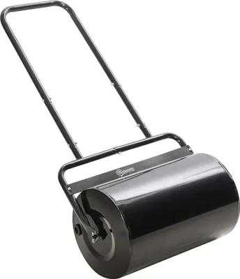 Image de Rouleau à gazon - Rouleau de jardin - Largeur 58 cm - Ø 32 cm - 38 l - Poignée en U - Noir