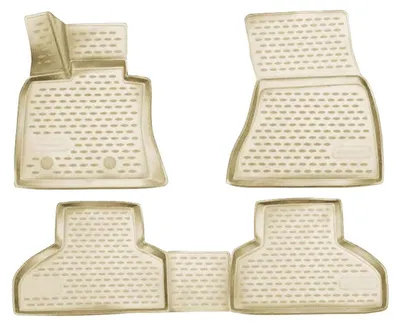 Image de OMAC Gummimatten Fußmatten für BMW X5 F15 F85 2013-2018 TPE Automatten Beige 4x