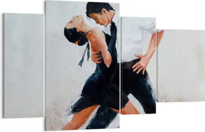 Produktbild von Bild auf Leinwand - Leinwandbild - tanzen sie - 120x70cm - Wand Bild - Wanddeko - Wandbilder - Leinwanddruck - Bilder - Kunstdruck - Wanddekoration - Leinwand bilder - Wandkunst - DL120x70-3771