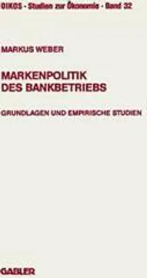 Zdjęcie produktu dla Markenpolitik des Bankbetriebs