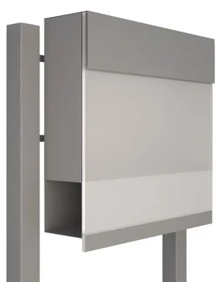 Produktbild von Standbriefkasten Manhattan Special White in Grau Metallic
