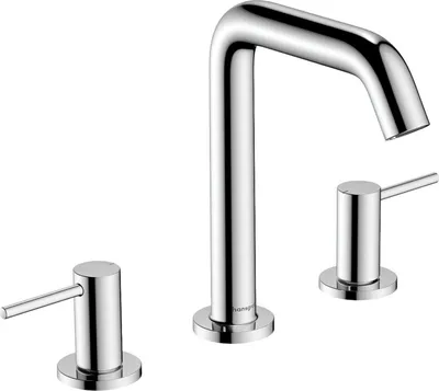 Produktbild von Dreiloch-Waschtischmischer Tecturis S ComfortZone 150, mit Push-Open chrom chrom