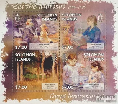 Produktbild von Briefmarken Salomoninseln 2013 Mi 1716-1719 Kleinbogen (kompl. Ausg.) postfrisch Berthe Morisot