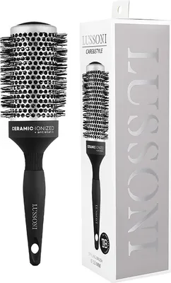 Image de Lussoni Haircare Brush C&S Round Silver Styling 53mm - brosse ronde