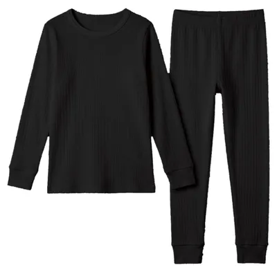 Produktbild von Black Snake Thermounterwäsche Kinder Set Innenfleece Winter - 146/152 - Schwarz, KI-generiertes Bild