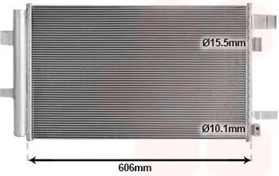 Image de VAN WEZEL 51015705 Condenseur de climatisation pour SUBARU XV (GT) + déshydrateur
