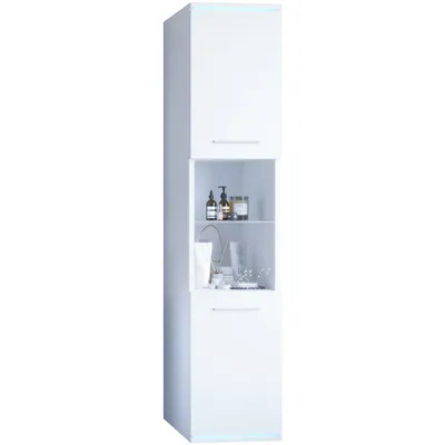 Zdjęcie produktu dla Szafka łazienkowa wysoka DUO / SOLO DO1 biały laminat