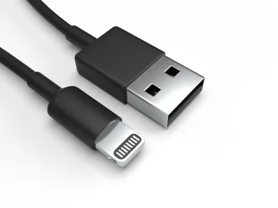 Produktbild von Lightning Ladekabel für Apple iPhone 6 Schwarz 3 m Handy Schnellladekabel Datenkabel