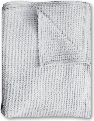 Produktbild von 140 x 200 cm Waffelpiqué leichte PolyBaumwolle Tagesdecke in der Farbe hellgrau