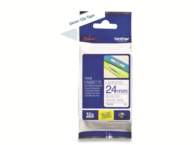 Obrázek produktu pro Tze253 Brother Ptouch 24Mm Weiss-Blau