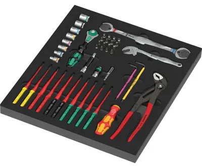 Obrázok produktu pre Wera 9753 Penová vložka Kraftform Kompakt Sada na údržbu 1