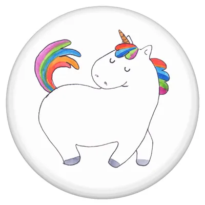 Produktbild von Mr. & Mrs. Panda Plakette Einhorn Stolzieren - Weiß - Geschenk, Unicorn, Pferd, Badge, Anstecker Pin, Freundin, Einhörner, Button, Reiter
