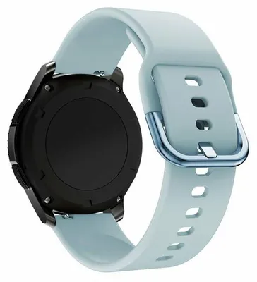 Produktbild von By Qubix Silikonsportband - Hellblau - passend für Samsung Galaxy Watch - 42 mm
