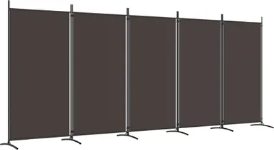 Immagine prodotto di Divisorio a 5 Pannelli Marrone 433x180 cm in Tessuto