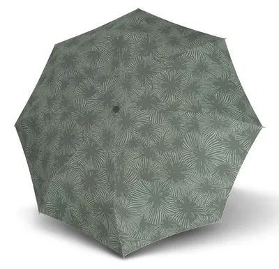 Image de Knirps parapluie de poche parapluie T.200 Medium Duomatic Doodle Agave gris-vert