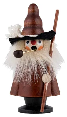 Produktbild von Traditioneller Räuchermann Wichtel aus Holz, natur, 10,5 cm, aus Seiffen (Erzgebirge)