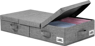 Obrázek produktu pro 81 * 41 * 15 cm úložný prostor pod postelí s víkem, úložný koš pod postelí s úchyty, stohovatelný zásuvkový organizér Bin Box pro deku, boty, hračky, ložnice