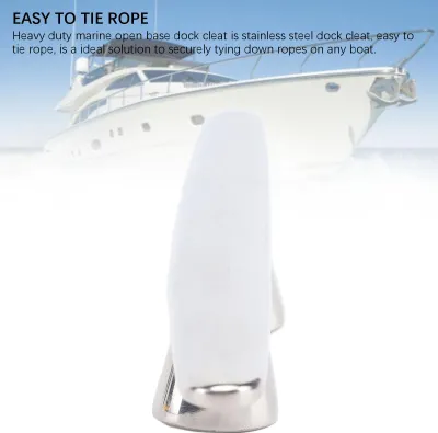 Produktbild von 4PCS 6in Offene Basis Boot Klampen 316 Edelstahl Poliert Dock Stollen Zurrgurt für Yacht Fracht Schiff Schnellboot