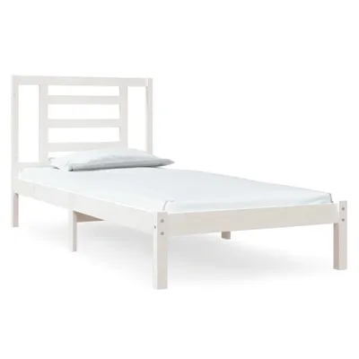 Immagine prodotto di vidaXL Letto in legno massiccio senza materasso bianco 90x190 cm in legno di pino