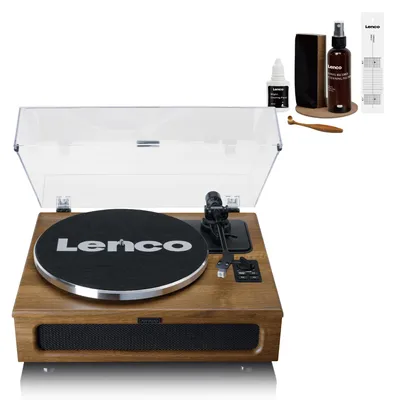 Produktbild von Lenco LS-410WA - Plattenspieler mit 4 eingebauten Lautsprechern - 40 Watt RMS - Bluetooth® - Holz