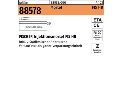 Produktbild von Fischer 519665, Polymer-modifizierter Mörtel, 0,23 kg, Beton
