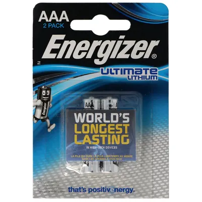 Zdjęcie produktu dla Energizer L92 Bateria litowa AAA, FR03, 1,5 V 1260 mAh opakowanie blistrowe 2 szt