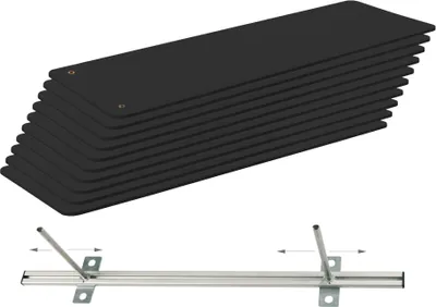 Produktbild von Sport-Thieme Gymnastikmatten-Set "Club 1.5", Schwarz