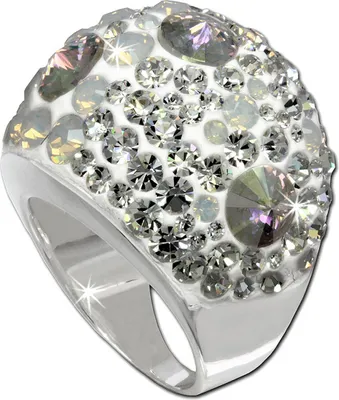 Image de SilberDream Bague Femme Gr. 57 Argent Sterling 925 Blanc Bijoux Bague D2SDR014W8