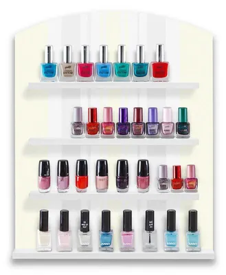 Produktbild von Nagellackregal Wandregal NAILBOARD Aufbewahrung Organizer Setzkasten versch. Modelle, Farbe:Gelb BHT 340 x 420 x 70 mm