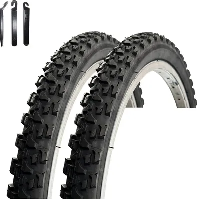 Zdjęcie produktu dla 2 x opony rowerowe VEE Rubber V114 24" czarne 47-507 (24 x 1,75) wraz z łyżką do opon